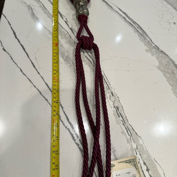 New Vintage 2 Pcs Rope Curtain Tassel TieBacks Curtain Fringe, bought $34.99each - Picture 16 of 16